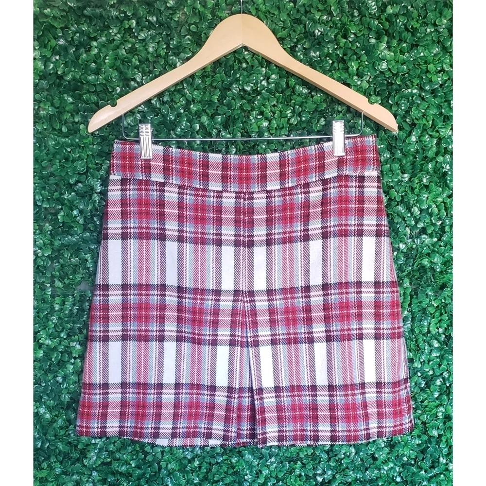 16. J.Crew Pleated mini skirt in vintage plaid